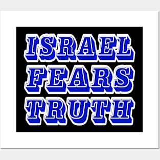 Israel Fears Truth - Back Posters and Art